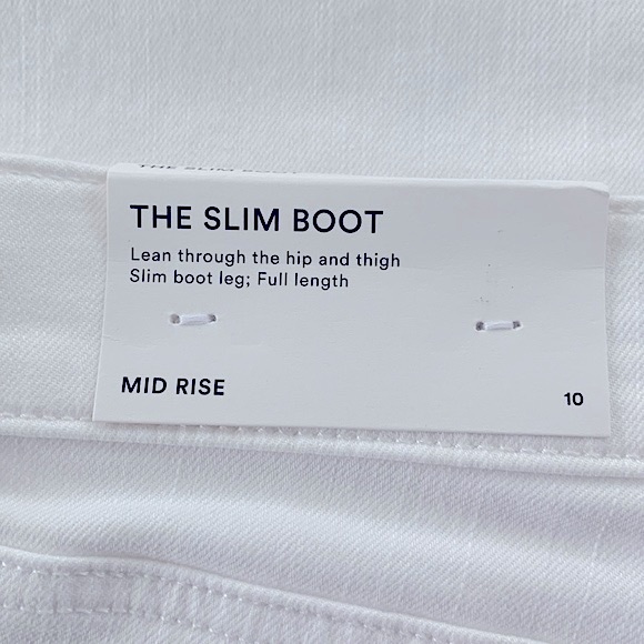 Ann Taylor White Slim Boot Jean - Picture 10 of 16